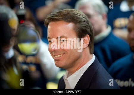 John Edwards dargestellt in den Vereinigten Stahlarbeitern von Amerika Lokale 4856 in Henderson, Nevada, 16. Januar 2008. © kabik / MediaPunch Stockfoto