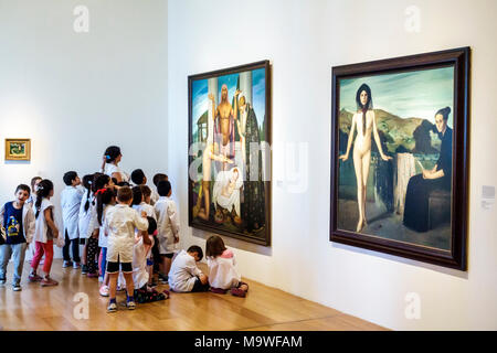 Buenos Aires Argentinien,Buenos Aires Museum für lateinamerikanische Kunst MALBA Museo de Arte Latinoamericano,innen,Studenten Klasse Exkursion,ex Stockfoto