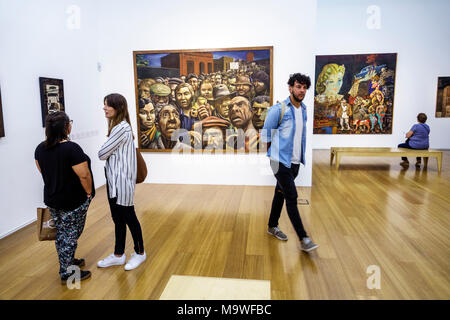 Buenos Aires Argentinien,Buenos Aires Latin American Art Museum MALBA Museo de Arte Latinoamericano,innen,Ausstellungssammlung,collec Stockfoto