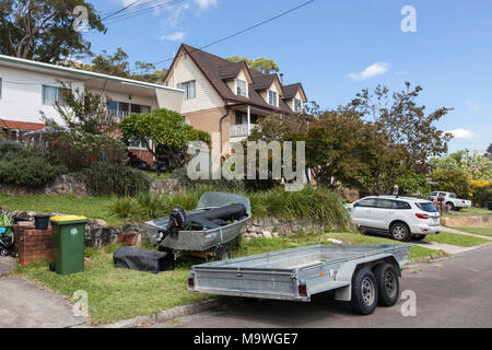 Suburban Wasserfall, einem Vorort am Stadtrand von Sydney, New South Wales, Australien Stockfoto