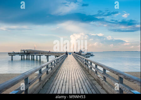 Pier, Heiligenhafen, Ostsee, Schleswig-Holstein, Deutschland, Europa Stockfoto