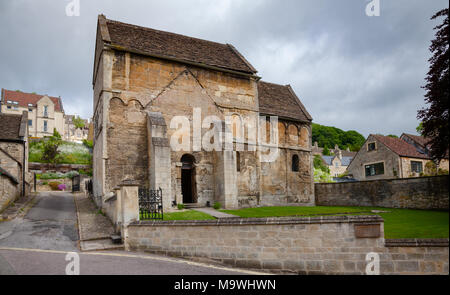 St Laurence's Kirche in Bradford on Avon, einer der ganz wenigen überlebenden Angelsächsischen Kirchen in England, Wiltshire, im Südwesten von England, Großbritannien Stockfoto