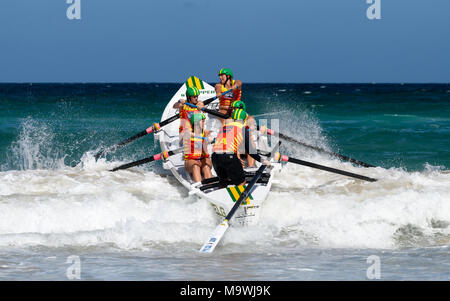 Australische Surf Ruderer Liga Wettbewerb Stockfoto