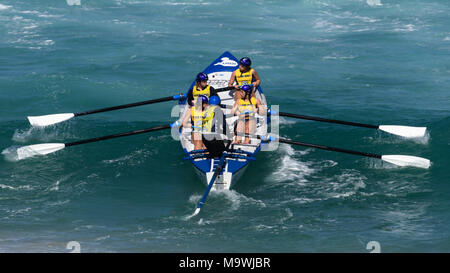 Australische Surf Ruderer Liga Wettbewerb Stockfoto