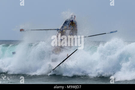 Australische Surf Ruderer Liga Wettbewerb Stockfoto