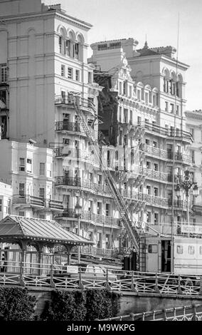 Das Grand Hotel in Brighton, am Tag nach der von der IRA bombardiert Stockfoto