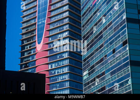 Fira de Barcelona Gebäude von dem japanischen Architekten Toyo Ito. Barcelona, Katalonien, Europa. Stockfoto