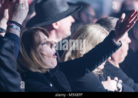 Belfast, Nordirland, Großbritannien. Am 28. März 2018. Gary Numan gespielt Belfast Limelight Club als Teil seiner UK-Tour Foto: Sean Harkin/Alamy leben Nachrichten Stockfoto