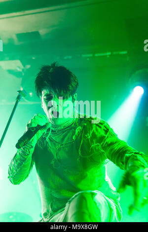 Belfast, Nordirland, Großbritannien. Am 28. März 2018. Gary Numan gespielt Belfast Limelight Club als Teil seiner UK-Tour Foto: Sean Harkin/Alamy leben Nachrichten Stockfoto