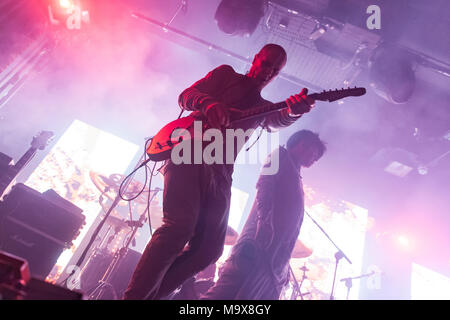 Belfast, Nordirland, Großbritannien. Am 28. März 2018. Gary Numan gespielt Belfast Limelight Club als Teil seiner UK-Tour Foto: Sean Harkin/Alamy leben Nachrichten Stockfoto
