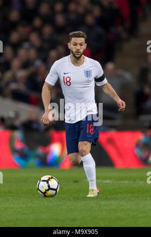 England's Adam Lallana während der internationalen Freundschaftsspiel zwischen England 1-1 Italien im Wembley Stadium am 27. März 2017 in London, England. Credit: Maurizio Borsari/LBA/Alamy leben Nachrichten Stockfoto