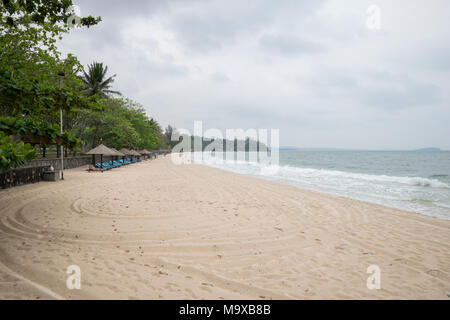 Sihanoukville, Kambodscha, 29 Mär, 2018. Bewölkt Morgen und den Tag an der Küste von sihanouk Credit: David GABIS/Alamy leben Nachrichten Stockfoto