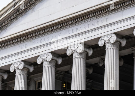 Das Finanzministerium der Vereinigten Staaten in Washington, DC Stockfoto