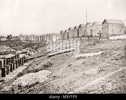 C. 1880s Vintage Foto - Nordamerika - Metlakatla, British Columbia, Kanada Stockfoto