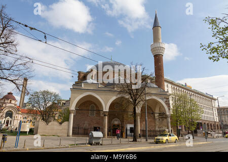 Der Sofia Central Moschee (Banya Bashi Moschee), Sofia, Bulgarien. Stockfoto