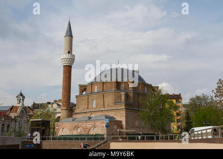 Der Sofia Central Moschee (Banya Bashi Moschee), Sofia, Bulgarien. Stockfoto