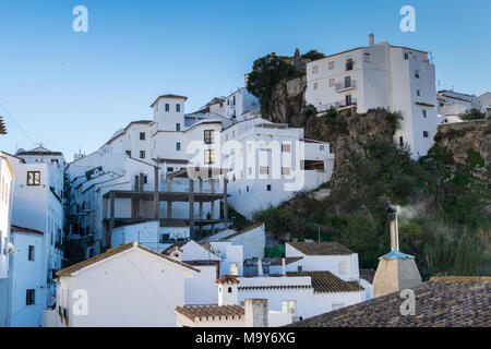 Casares, Häuser im Pueblo Stockfoto