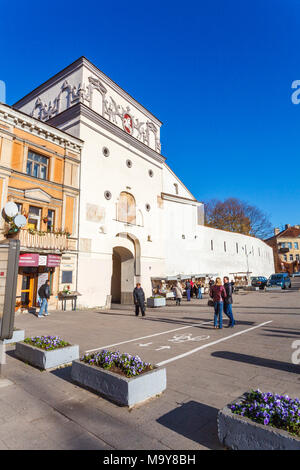 Tor der Morgenröte in den Mauern der Altstadt von Vilnius, die Hauptstadt Litauens, Osteuropa Stockfoto