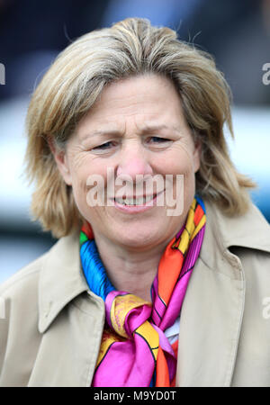 Trainer Eva Johnson Houghton während 32 Rot Lincoln Tag in Doncaster Racecourse Stockfoto