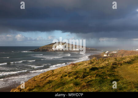 Burgh Island von Bigbury-on-Sea, Devon, England, Großbritannien Stockfoto