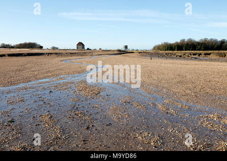 Der hl. Petrus an der Wand der Kirche, Bradwell-on-Sea, Essex, England, Großbritannien Stockfoto