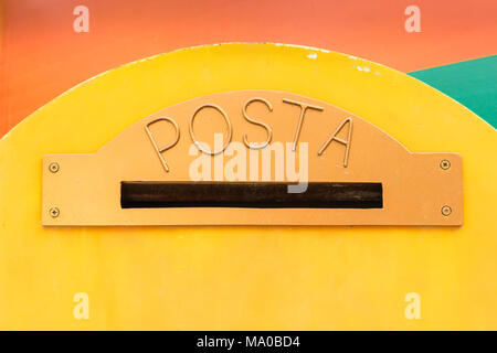 Cloes einer Mailbox Stockfoto