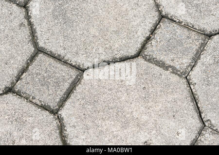 Ansicht von oben Zement block Boden Textur Hintergrund Stockfoto