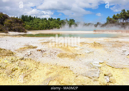 Neuseeland Wai-o-Tapu Thermal Wonderland der Champagne Pool, waiotapu rotorua Neuseeland Neuseeland Rotorua Waiotapu Stockfoto