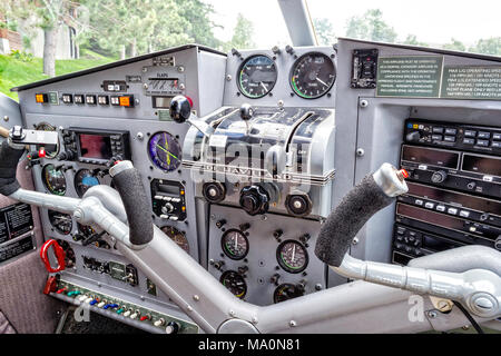 Die De Havilland DHC-2 T Turbo Beaver Instrumententafel Stockfoto