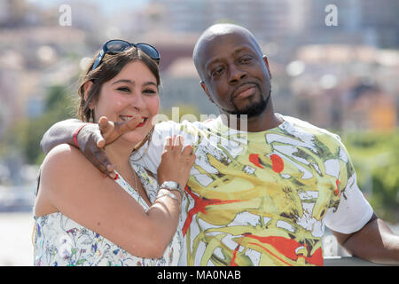 Wyclef Jean nehmen an der Foto Anruf auf der MIDEM 2017, Cannes, Frankreich, vom 7. Juni 2017 Stockfoto