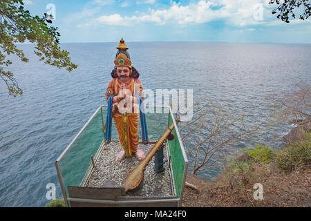 Hindu Statue an koneswaram Tempel in Trincomalee, eine wichtige hinduistische Heiligtum, Sri Lanka. Stockfoto