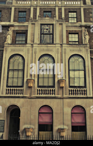 Eingang von Sir John Soane's Museum, London Stockfoto