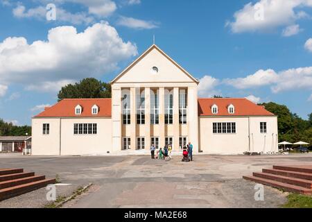 Außenansicht des Hellerau Festival Theater zeitgenössischer Tanz center, 1911 erbaut Stockfoto