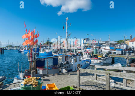 Fischerhafen Burgstaaken, Fehmarn, Ostsee, Schleswig-Holstein, Deutschland, Europa Stockfoto