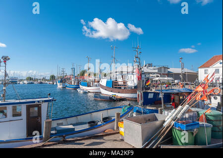 Fischerhafen Burgstaaken, Fehmarn, Ostsee, Schleswig-Holstein, Deutschland, Europa Stockfoto