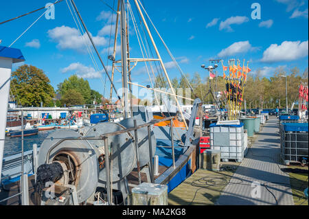 Fischerhafen Burgstaaken, Fehmarn, Ostsee, Schleswig-Holstein, Deutschland, Europa Stockfoto