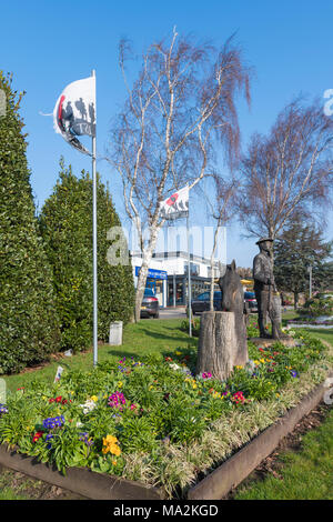 100 Jahre WWI commemorative Plantage in Rustington, West Sussex, England, UK. Stockfoto