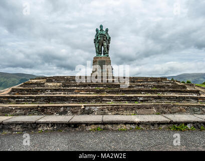 Inverness/Schottland - 31. MAI 2017:: Ein Denkmal an die Männer des British Commando Kräfte gewidmet, das im Zweiten Weltkrieg angehoben Stockfoto