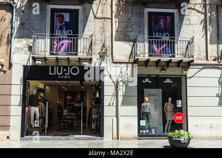 Palermo, Italien - 10 August 2017: Liu Jo Shop im Zentrum von Palermo auf Sizilien, Italien Stockfoto