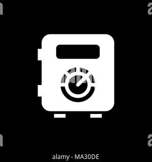 Sichere Symbol einfache Flat Style Abbildung. Stock Vektor