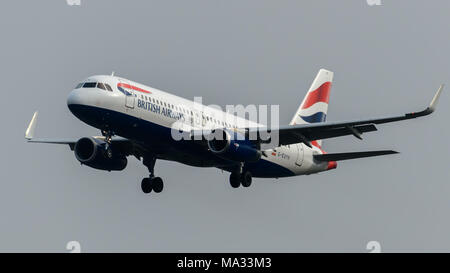 British Airways Airbus A320 Stockfoto