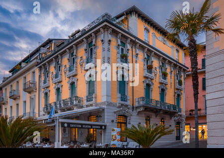 Altstadt in Salo am Gardasee, Gardasee, Lombardei, Italien, Europa Stockfoto