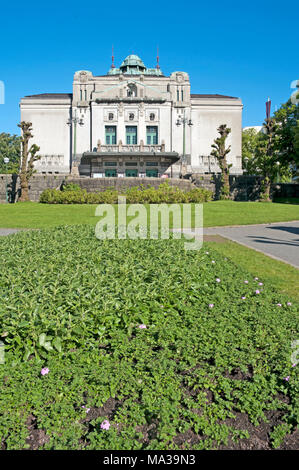 National Theater, Bergen, Hordaland, Norwegen, Stockfoto