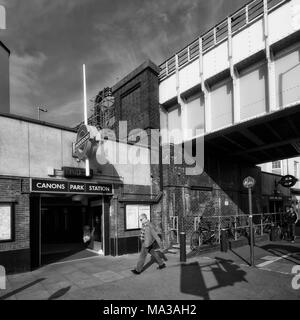 Londoner U-Bahn: der Canon Park Stockfoto