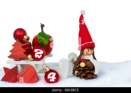 Weihnachtsdekoration, Bokeh Hintergrund Stockfoto