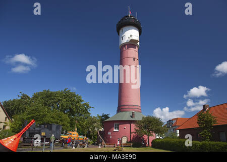 Der alte Leuchtturm auf der Insel Wangerooge, die Ostfriesen, Niedersachsen, Deutschland, Europa, Stockfoto