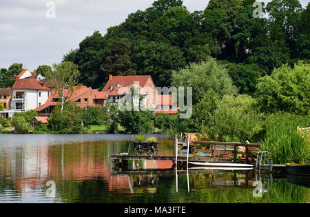 Europa, Deutschland, Schleswig-Holstein, Lauenburg Seen, Mölln (Stadt), Stadtsee (See), Stockfoto