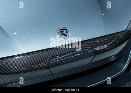 New York, NY - 29. März 2018: Rimac c zwei Konzept hyper Auto auf 2018 New York International Auto Show" im Jacob Javits Center Credit: Lev radin/Alamy leben Nachrichten Stockfoto