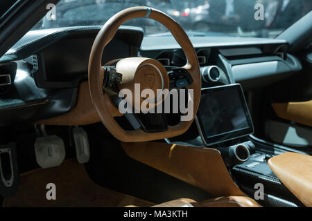 New York, NY - 29. März 2018: Rimac c zwei Konzept hyper Auto auf 2018 New York International Auto Show" im Jacob Javits Center Credit: Lev radin/Alamy leben Nachrichten Stockfoto