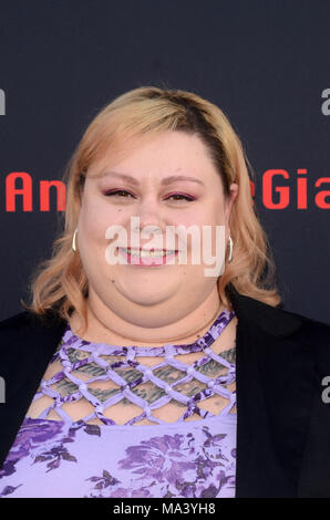 Los Angeles, Ca, USA. 29 Mär, 2018. Robin Christensen an der Premiere für HBO Andre der Riese im Kino Dome in Los Angeles, Kalifornien am 29. März 2018. Quelle: David Edwards/Medien Punch/Alamy leben Nachrichten Stockfoto